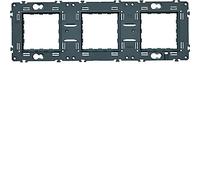 support triple - horizontal et vertical - entraxe 71 mm - hager gallery wxa465
