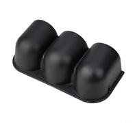 Support triple jauge de 52 mm pour tableau de bord de voiture - Panneau de compteur à 3 trous - Plastique ABS noir pour garniture d'instruments de véhicule