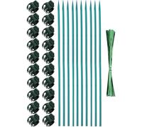 Support Tuteurs pour Plantes,Tuteur Plante Interieu,Piquets Plantes Résistants aux Intempéries,Tuteur Tomates de Jardin Bâtons de Support,Bâtons Support Piquets de Jardin avec Clips