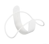 Support Tuyau Acier 21.5cm pour Clôture 80FT | Acier massif, supporte 80FT, s'adapte clôtures 2 pouces, dimensions 21.5x13.5cm, finition blanche