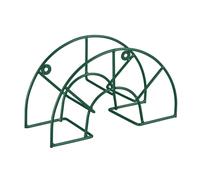 Relaxdays Support mural pour tuyau d'arrosage 5/8 pouces (45 m) Acier HLP 19×30,5×13,5 cm Vert