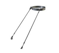 Support Tuyau Cheminée Acier Inox 304, Kit Support Cheminée Toit Étendu | Entretoise Réglable Tige Pleine, Empêche Balancement Tuyau, Installation Cheminée Toit Poêle(110mm/4.3in)