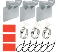 Support Tuyau Piscine,3 PCS Accessoire Piscine Tubulaire,Accessoire de Piscine,Accessoires de Tuyau de Piscine pour Tuyaux de Diamètres de 21 à 38 mm,avec Anti-déchirure,Anti-traction