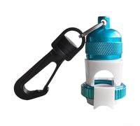 Support Tuyau Plongée Alliage Aluminium Acier Inoxydable | Détachement pour rapide, mécanisme magnétique intuitif, sécurité accrue, idéal pour octopus, libération immédiate(Blue)