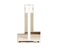Support TV À roulettes, for Téléviseurs De 10 43 Pouces, PC, Chariot Mobile Portable sur, Supports Sol Universels, Roulant avec Pivotant, Adapté Aux Coins(White)