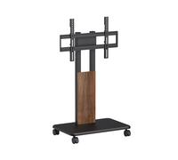 Support TV à roulettes pour écran 32"-85", finition bois