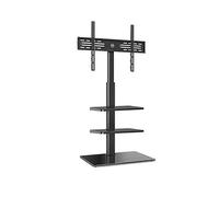 Support TV au Sol avec Base en Fer pour écran de 32 à 55 Pouces, inclinable, pivotant, Hauteur réglable, Support 40 kg Max