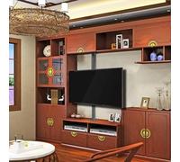 Support TV au Sol, Cadre Rotatif à 360 degrés, Support TV LCD au Sol, for écran LED de 37 à 75 Pouces(110-135cm)