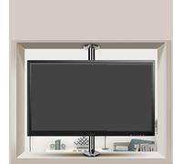 Support TV au sol - Écran pivotant à 360 degrés pour TV LCD - Étagère rotative pour cloison de séparation, base pivotante, convient pour support mural pour TV LCD 32 à 55 pouces ( Color : Silver , Siz