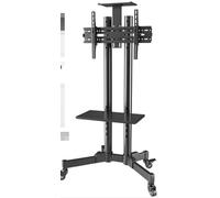 Support TV au Sol pour écran Plasma LCD LED, Support TV Mobile Universel, Chariot TV avec roulettes et T