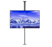 Support TV Au Sol - Support Rotatif À 360 Degrés pour Cloison De Séparation, Support De Plafond Inclinable Et Pivotant pour Téléviseur, Compatible avec Écran LED De 32 À 75 Pouces(60-85cm)