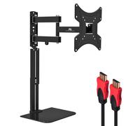 Support TV avec étagère DVD Maclean, vesa 200x200 , 23"-43", 25kg, MC-771A +HDMI 2.0 4K 3D UHD 1.8m CABLE 48 bit