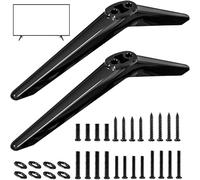 Support TV avec Jeu de vis et Coussin antidérapant, Support TV Universel Stable, Pieds ABS Multifonctions Robustes sans perçage pour écran LCD LED 28/32/40/49/50/55/65 Pouces