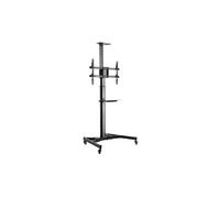 Ewent Support TV EW1540 – 37–70 pouces, avec roues, inclinable, Noir