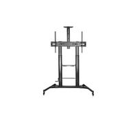 Aisens Support de sol Eco – Roues, manivelle, plateau DVD, support caméra TV 60–100, 100 kg, Noir