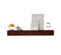 Support TV, centre de divertissement moderne du milieu du siècle avec rangement, étagère TV flottante pour salon, chambre à coucher, marron, 120 x 24 x 20 cm