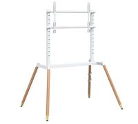 Support TV chevalet - vidaXL - Écran 37-86 pouces - VESA 200x200 à 400x600 mm - Bois et acier - Gestion des câbles