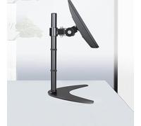 Support TV de bureau réglable en hauteur, inclinable et pivotant avec base en métal pour écrans LCD LED de 1432", supporte jusqu'à 6,5 kg/6,5 kg, solution de montage pour TV noire