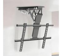 Support TV de Plafond électrique avec Levage motorisé, système de Levage télescopique Automatique avec réglage Rabattable de 0 à 85°, Support réglable caché pour Utilisation Home cinéma 32-75in