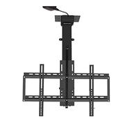 Support TV de Plafond motorisé, Support de Moniteur, élévateur TV électrique avec télécommande réglage de la mémoire, pour téléviseurs 32-75 Pouces jusqu'à 60 kg/132 LB