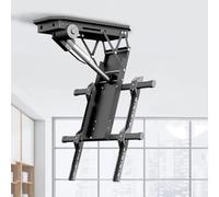 Support Tv De Plafond Motorisé - Support Tv Motorisé Rabattable De 0 À 85 °, Avec Télécommande Et Commande Par Interrupteur, Élévateur Tv Motorisé Pour Téléviseurs De 50 À 90 Pouces