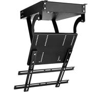Support TV de plafond, support TV de plafond élect Electric Adjustable Angle Ceiling TV Mount Bracket, Electric TV Lift, Remote Control Large Flip Down Motorized Pitched Roof(7085in TV)(5665in TV)