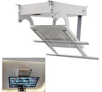 Support TV de plafond, support TV de plafond élect Electric Electric Adjustable Angle Ceiling TV Mount Bracket, Remote Control Large Flip Down Motorized Pitched Roof(70-85in TV)(56-65in TV)