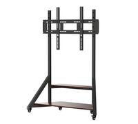 Support TV De Plancher - Chariot À roulettes, Base De Fixation Au Sol Robuste Et Réglable en Hauteur, pour Écrans Plats LCD, LED Et OLED De 65 À 100 Pouces