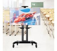 Support TV De Plancher - Chariot TV Mobile avec roulettes, Adapté Aux Écrans De 32 À 75 Pouces/50 À 90 Pouces, Support TV Mobile, Durable Et Facile À Déplacer(32-75in TV)