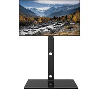 Support Tv De Sol Pour Téléviseurs De 30-70 Pouces Plasma/Led/Lcd/Oled Incurvés & Plats, Support Tv Haut Réglable En Hauteur Jusqu'À 40 Kg, Max Vesa 600X400 Mm