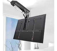 Support TV Électrique Au Plafond, Support TV Plafond, Élévateur D'écran Électrique Rétractable, Support Mural TV avec Télécommande, Support Plafond Pliable(50-90 inchTV)