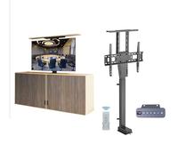 Support TV Électrique - Support De Montage TV Réglable - Élévateur TV Électrique Télescopique, Peut Être Caché dans Un Meuble, Jusqu'à 60kg, Voyage en Moins De 40 Secondes(42-65in TV)