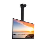 Support TV électrique, Support TV Plafond motorisé réglable en Hauteur, avec réglage de la Distance des Trous Gauche et Droit, télécommande et Double Interrupteur de Commande (téle