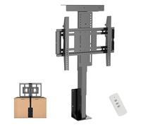 Support TV électrique télescopique - Support motorisé avec télécommande, Hauteur réglable, dissimulable dans Un Meuble, VESA Max 600 x 400 mm