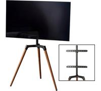 Pied TV HAMA Socle Bois 65''