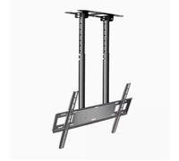 Support TV en hauteur - Support de plafond universel pour LED plat Sns de 55 à 100 pouces Réglage de l'angle 3°/-20° Design robuste double tige Compatible VESA Max