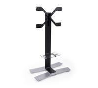 Support TV Erard 039051 190,5 cm (75 ) Réglable en Hauteur avec Tablette en Verre Trempé et Roulettes