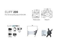 Support TV - ERARD - 200TW90 - Mural Plat Inclinable - Orientable - Pour écrans 19'' à 32''