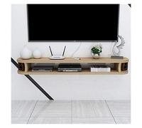 Support TV flottant, console média murale console multimédia murale pour lecteur DVD Blu-ray, support TV, boîte de télévision satellite, boîte de câble, meuble TV, étagère murale à cadre flottant