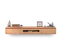 Support TV flottant moderne à fixation murale, console multimédia élégante pour téléviseurs jusqu'à 80 pouces, économie d'espace, décoration d'intérieur contemporaine