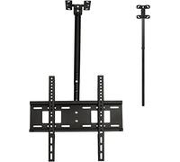 Support TV Flottant, Support TV de Plafond Multifonction, Support TV de Plafond pivotant et inclinable à 360°, Compatible avec la Plupart des téléviseurs LCD Plats et incurvés de 32 à 55 Pouces. Supp
