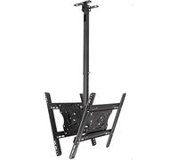 Support TV Flottant, Support TV Mural/Plafond Multifonction réglable, pour téléviseur de 32 à 55 Pouces, Support pivotant et inclinable, jusqu'à 176 LB, Support TV 400 x 400 mm