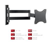 Support TV Fonestar VESA 75/100 noir pivotant pour écrans plats de 13 à 27 pouces