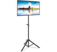Pyle Support TV, Support TV et Pliable, Inclinaison à 360°, Hauteur Réglable, Capacité de Poids de 10 kg, VESA 200x200, 220x220