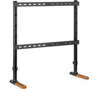 Support Tv Ht26L Pour Écrans De 49 À 75 Pouces - Support Tv Avec Aspect Bois Et Patins Antidérapants - Support Tv Universel Avec Charge Jusqu'À 40 Kg