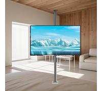 Support TV LCD Au Sol - Support TV Mural Rotatif, Base Pivotante À 360 Degrés, Support TV Inclinable Réglable, Compatible avec Écran De 32 À 75 Pouces(60-85cm)