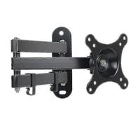 Support TV LCD pour camping-car/caravane, bras de fixation mural en aluminium anti-tremblement (1 piece, noir)