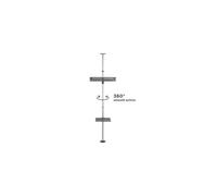Support barre sol-plafond pour écran de 32'' à 65''