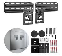 Maclean MC-806 N Support Mural TV Compatible avec Samsung Neo QLED Crystal UHD The Frame - 43"-85" jusqu'à 60 kg - Technologie No Gap + nivellement 3° - Noir