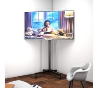 Support TV Mobile à roulettes, adapté aux téléviseurs inclinables de 17 à 50 Pouces